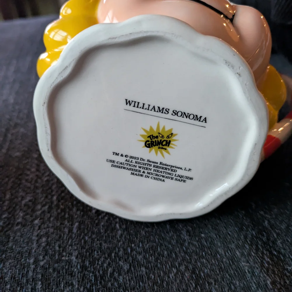 Williams Sonoma Red and Yellow Mugs